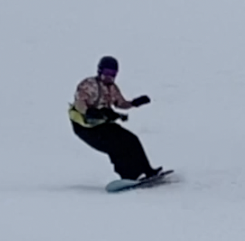 Figure 1. The bent, hunched pose over the board